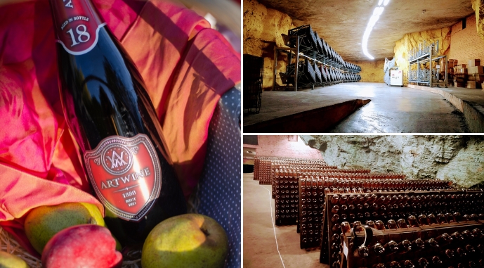 Підземна витримка ігристого вина Artwinery